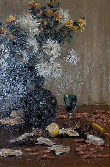 unknow artist Still life with oysters and shrimps Germany oil painting art